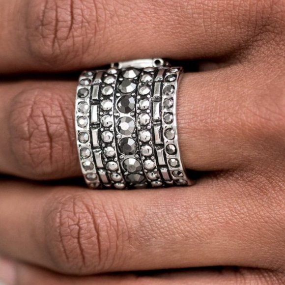 Target Locked Silver Ring